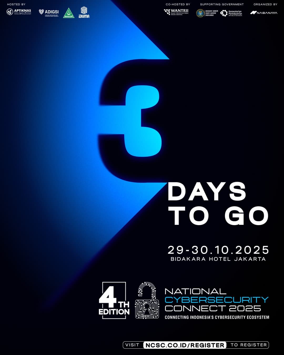 3 days till the cyber world collides. ⚡